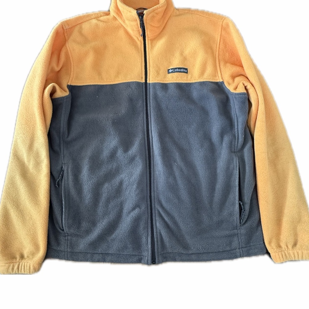 Columbia Orange and Gray Fleece Jacket